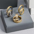 Aliança de Aço Atena Gold IPG Dourado 3.45mm - foto 5