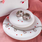 Pulseira de Aço Glam Groumet Coração Vazado 9x8mm 21cm - foto 4