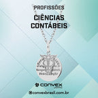 Colar de Aço da Profissão Ciências Contábeis 50cm - foto 2