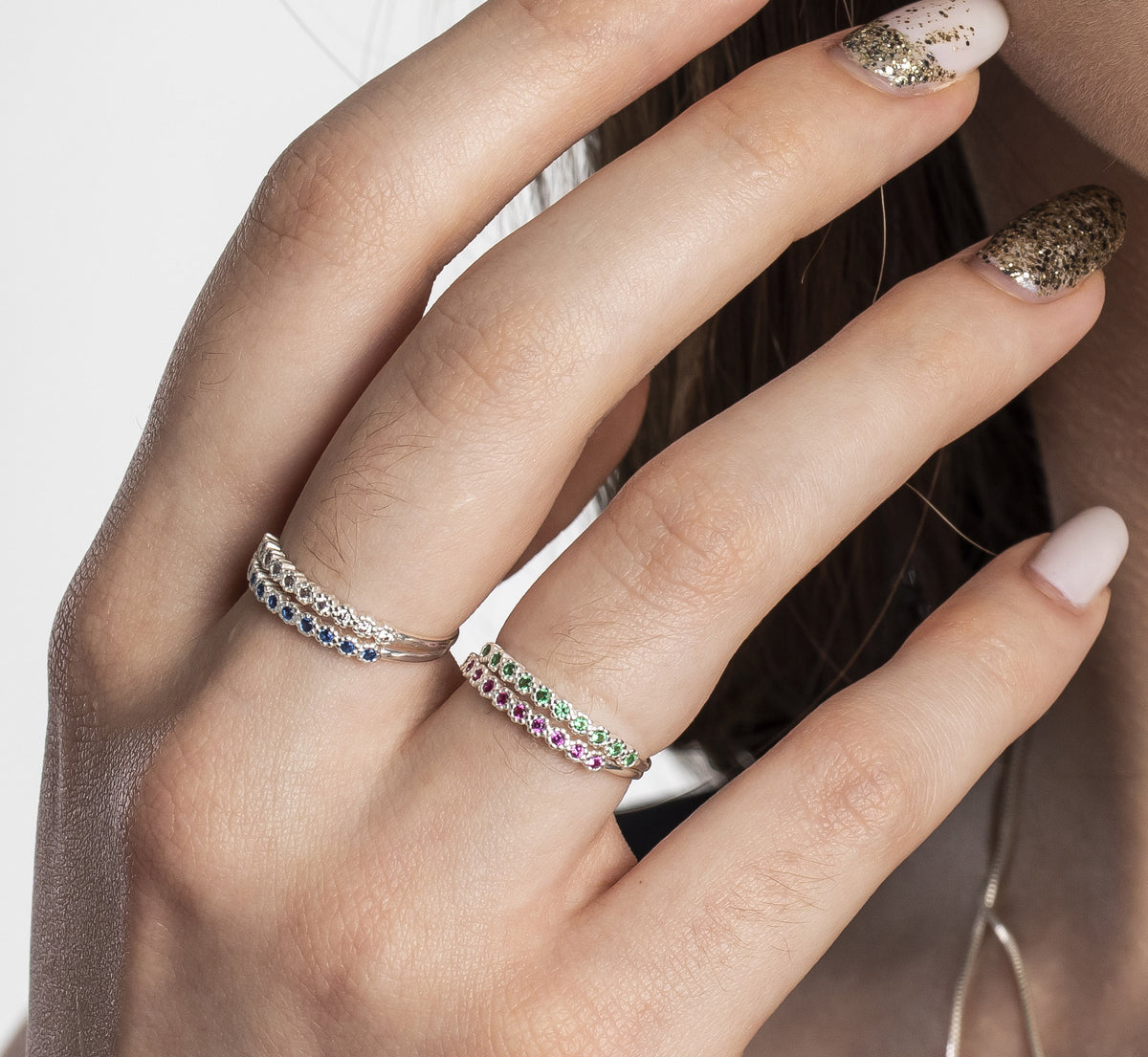 Anel de Prata Daisy com Zircônias Brancas - foto 4