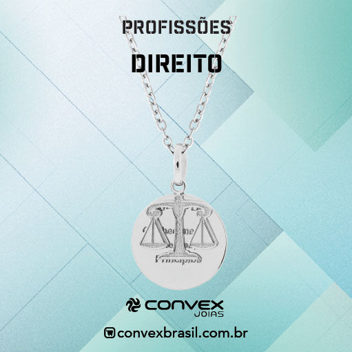 Colar de Aço da Profissão Direito 50cm - foto 2
