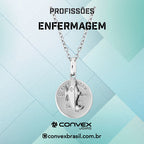 Colar de Aço da Profissão Enfermagem 50cm - foto 2
