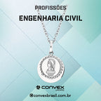 Colar de Aço da Profissão Engenharia Civil 50cm - foto 2