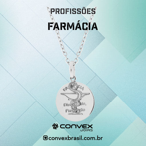 Colar de Aço da Profissão Farmácia 50cm - foto 2