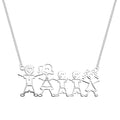 Colar de Aço Família Feliz (1 a 10 Membros) 45cm