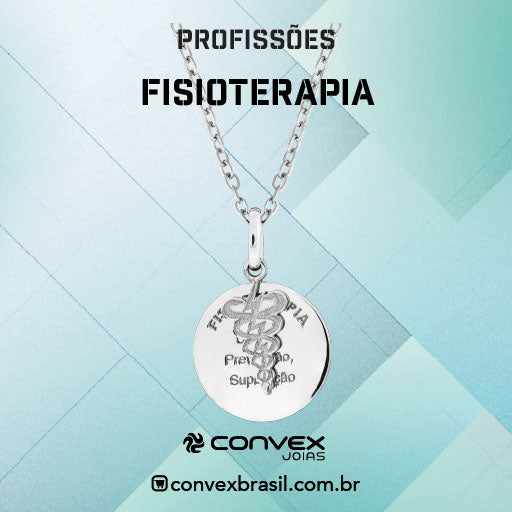 Colar de Aço da Profissão Fisioterapia 50cm - foto 2