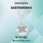 Colar de Aço da Profissão Gastronomia 50cm - foto 2