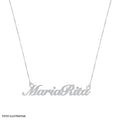 Colar de Prata com Manuscrito Nome Composto 42cm