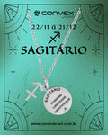 Colar de Aço Signo Sagitário 18mm 50cm